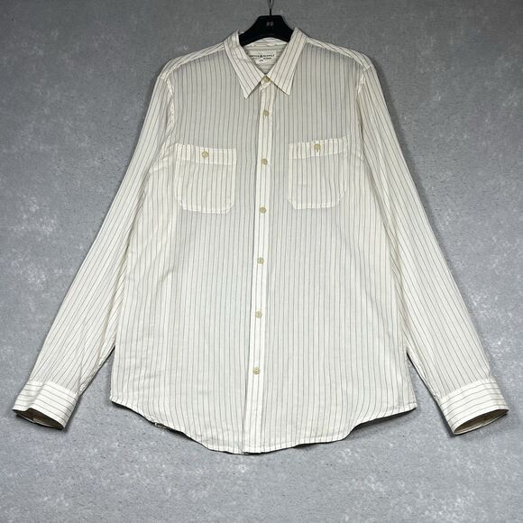 Ralph Lauren Denim & Supply Button Down Shirt Womens XL Striped Casual Cotton - Picture 1 of 13